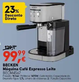 Worten Becken Máquina Café Expresso Leite 1,7L promoção