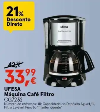 Worten Efesa Máquina Café Filtro 1,1L promoção