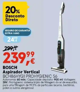 Worten Bosch Aspirador Vertical 900ml promoção