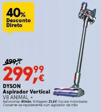 Worten Dyson Aspirador Vertical 21,6L promoção