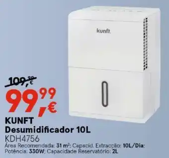 Worten Kunft Desumidificador 10L promoção