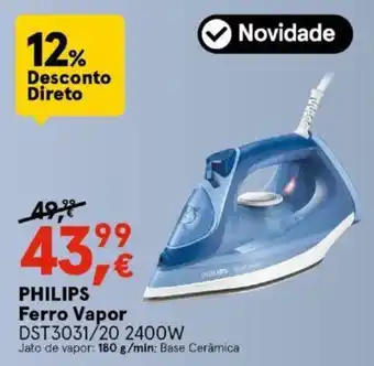 Worten Philips Ferro Vapor 2400W promoção