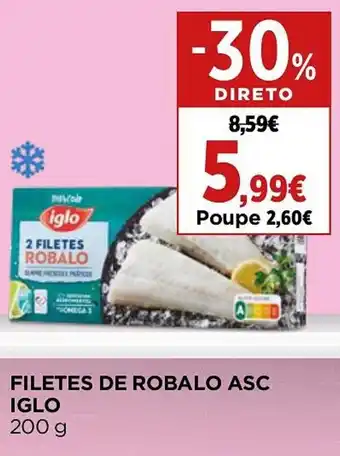 Supercor FILETES DE ROBALO ASC IGLO 200 g promoção