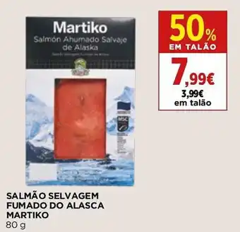 Supercor SALMÃO SELVAGEM FUMADO DO ALASCA MARTIKO 80g promoção