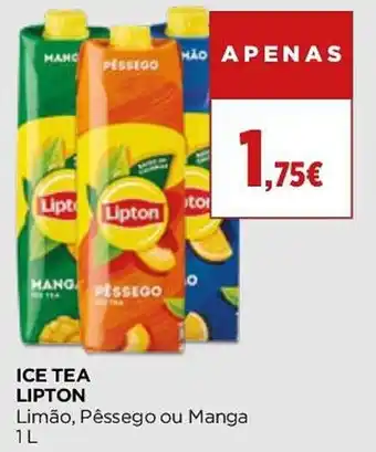 Supercor ICE TEA LIPTON Limão, Pêssego ou Manga 1L promoção