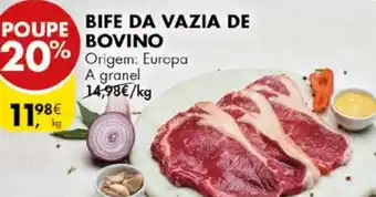 Pingo Doce BIFE DA VAZIA DE BOVINO kg promoção