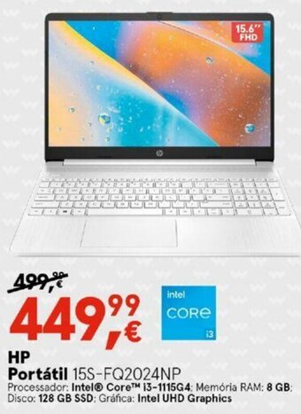Worten HP Portátil 15S-FQ2024NP promoção