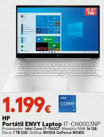 Worten HP Portátil ENVY Laptop 17-CH0003NP promoção