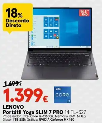 Worten LENOVO Portátil Yoga SLIM 7 PRO 14ITL-327 promoção