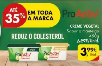 Pingo Doce CREME VEGETAL Sabor a manteiga 450g promoção