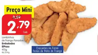 Minipreço Lombinhos de Frango Panados Embalados ElPozo 415g promoção