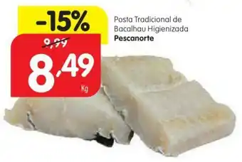 Minipreço Posta Tradicional de Bacalhau Higienizada Pescanorte promoção