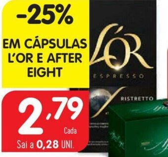 Minipreço Cápsulas L'Or e After Eight promoção