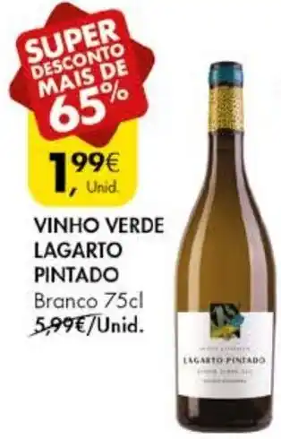Pingo Doce VINHO VERDE LAGARTO PINTADO Branco 75cl promoção