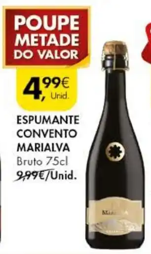 Pingo Doce ESPUMANTE CONVENTO MARIALVA Bruto 75cl promoção