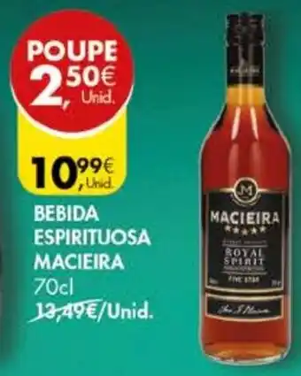 Pingo Doce BEBIDA ESPIRITUOSA MACIEIRA 70cl promoção