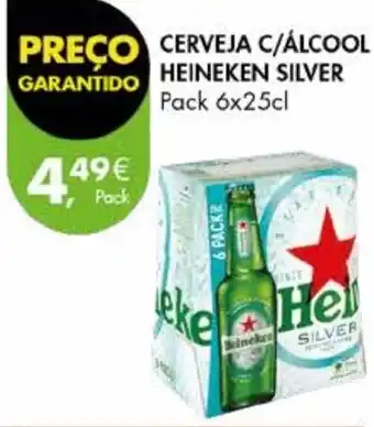 Pingo Doce CERVEJA C/ÁLCOOL HEINEKEN SILVER Pack 6x25cl promoção