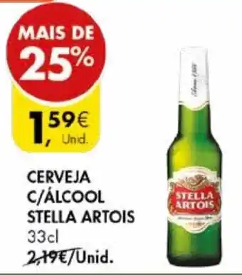 Pingo Doce CERVEJA C/ÁLCOOL STELLA ARTOIS 33cl promoção