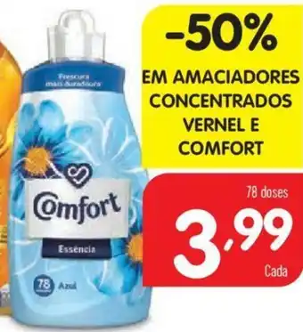 Minipreço Amaciadores Concentrados Vernel e Comfort 78 Doses promoção