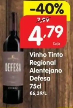 Vinho Tinto Regional Alentejano Defesa 75cl