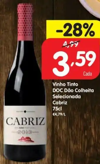 Vinho Tinto DOC Dão Colheita Selecionada Cabriz 75cl