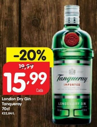 Minipreço London Dry Gin Tanqueray 70cl promoção
