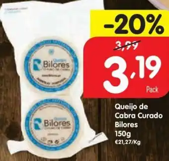 Minipreço Queijo de Cabra Curado Bilores 150g promoção