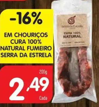 Minipreço Cura 100% Natural Fumeiro Serra da Estrela 200g promoção