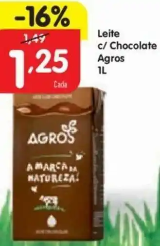 Minipreço Leite c/Chocolate Agros 1L promoção