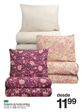 Eco Conjunto de Funda Nórdica 140x200cm