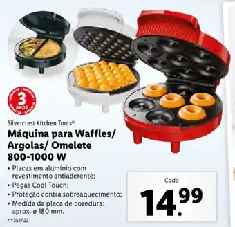 Lidl Máquina para Waffles/ Argolas/ Omelete 800-1000W promoção
