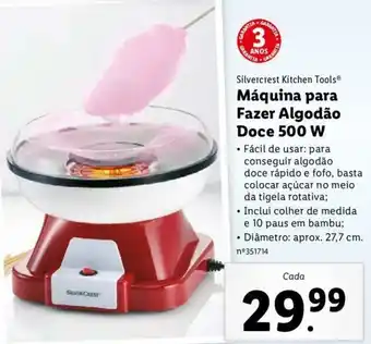 Lidl Máquina para Fazer Algodão Doce 500W promoção