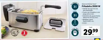 Lidl Fritadeira 2000W 55x24,1x20,5cm promoção