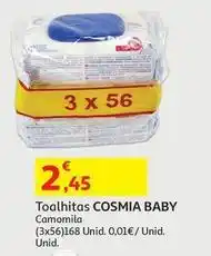 Auchan Cosmia baby - toalhitas promoção