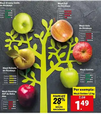 Lidl Maçã Nacionais promoção