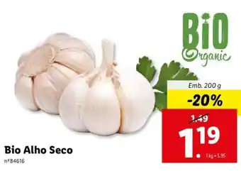 Lidl Bio Alho Seco 200g promoção