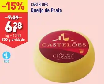 ALDI CASTELÕES Queijo de Prato 500g promoção