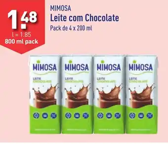 ALDI MIMOSA Leite.com Chocolate Pack de 4 x 200 ml promoção