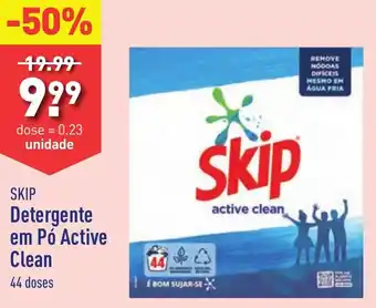 ALDI SKIP Detergente em Pó Active Clean 44 doses promoção