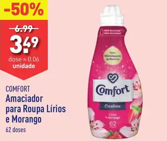 ALDI COMFORT Amaciador para Roupa Lírios e Morango 62 doses promoção