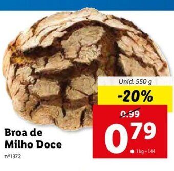 Lidl Broa de Milho Doce 550g promoção