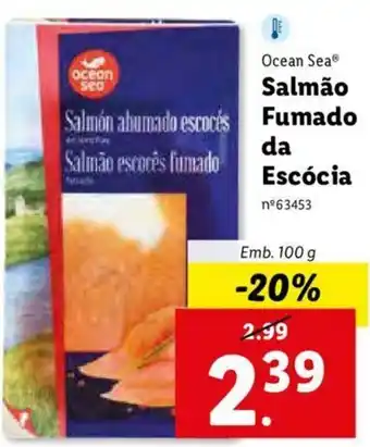 Lidl Salmão Fumado da Escócia 100g promoção