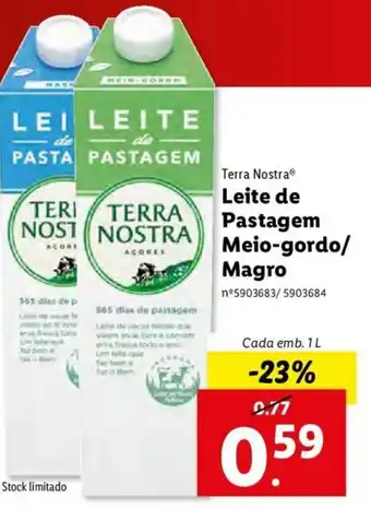 Leite de Pastagem Meio-gordo/ Magro 1L