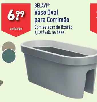 ALDI BELAVI Vaso Oval para Corrimão promoção