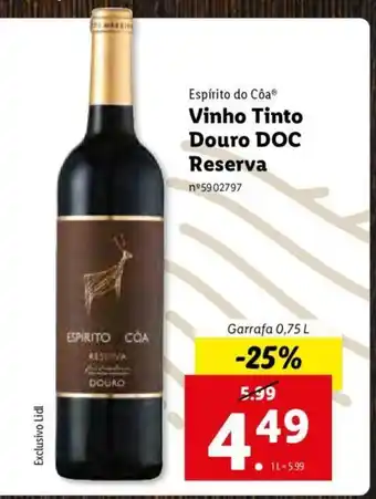 Vinho Tinto Douro DOC Reserva 0,75L