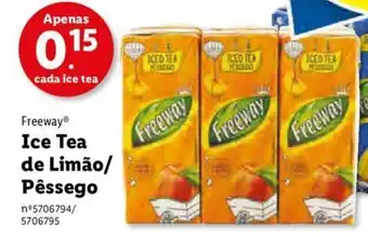 Lidl Freeway Ice Tea de Limão/ Pêssego promoção
