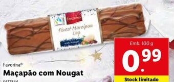 Lidl Favorina Maçapão com Nougat 100g promoção