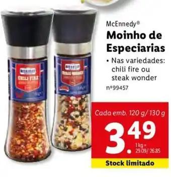 Lidl Moinho de Especiarias 120g/130g promoção