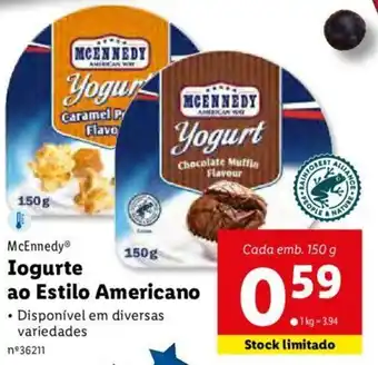Lidl Iogurte ao Estilo Americano 150g promoção