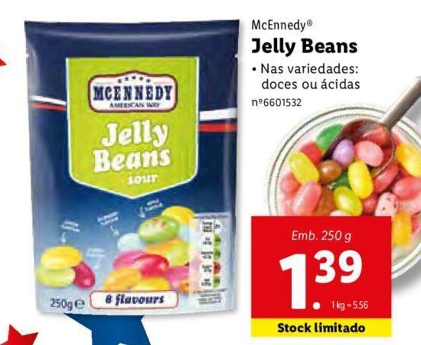 Promoção Jelly Beans 250g em Lidl